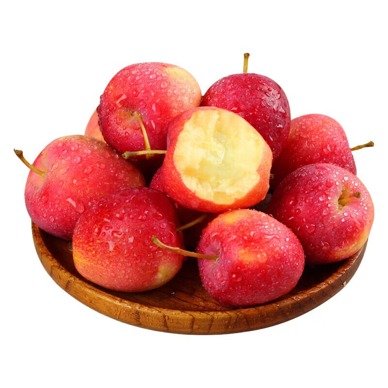 豫权新疆香妃海棠果 迷你小苹果 伊犁鸡心海棠果鲜果小红 大果4斤礼盒