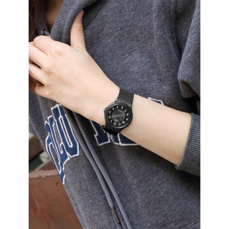 海外代购mq-24简约小黑表石英表网红表学生手表男女表乔妹同款专柜