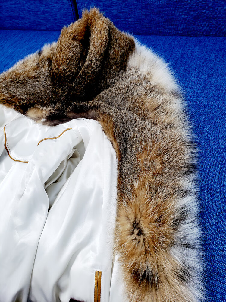 七匹狼宝嘉美貂皮整貂皮大衣男进口宝嘉美天鹅绒渔貂毛