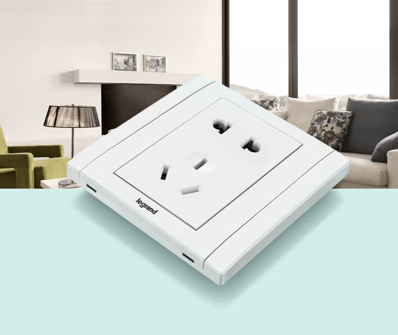 tcl罗格朗开关插座面板红色开关单开单控不间断电源银行警示按钮