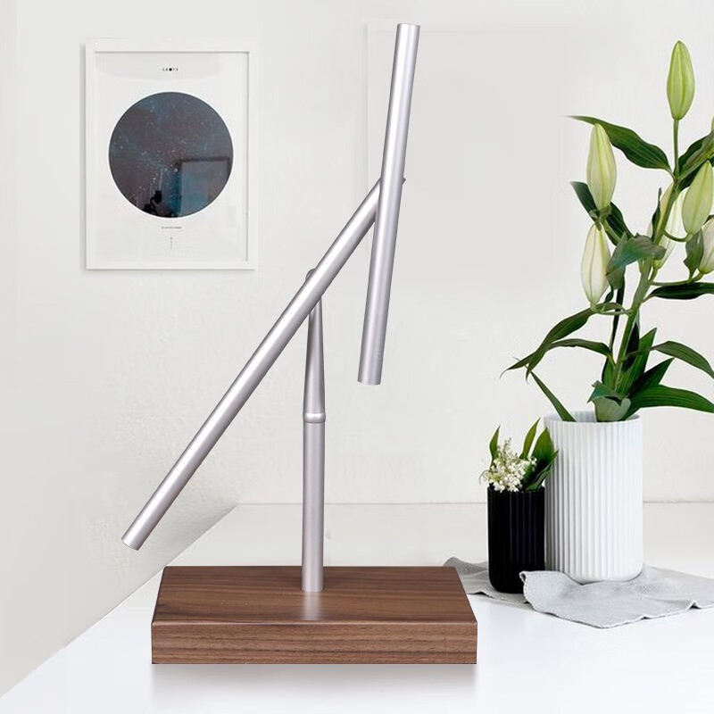 混沌摆永动机钢铁侠永动摆件牛顿摆球创意商务件家居转动棍杆 黑色