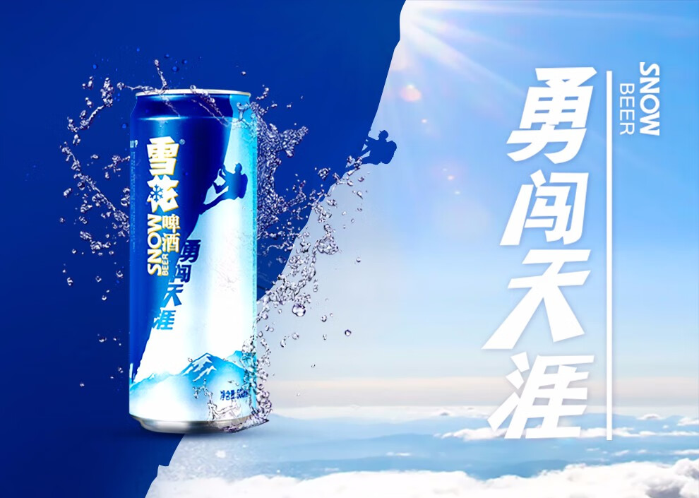 雪花(snow)啤酒勇闖天涯8度500ml*12聽*2箱 組合套餐 紙箱裝【包郵】