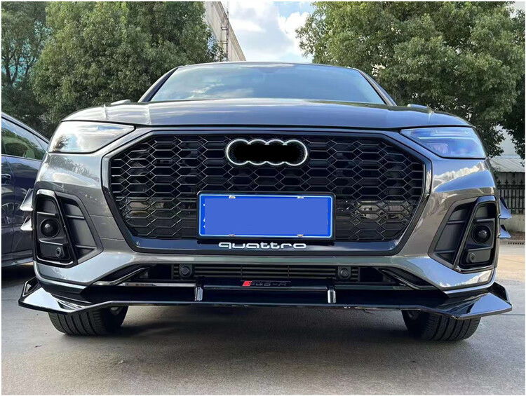 奥迪q5改装sq5中网适用于18-22q5lrsq5蜂窝前脸格栅sl黑武士包围 21