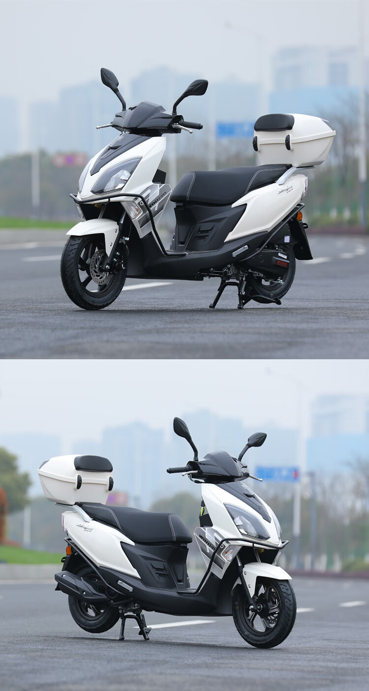 望江铃木uy125cc摩托车踏板燃宇钻国四电喷省油整车全国可上牌 白 uy