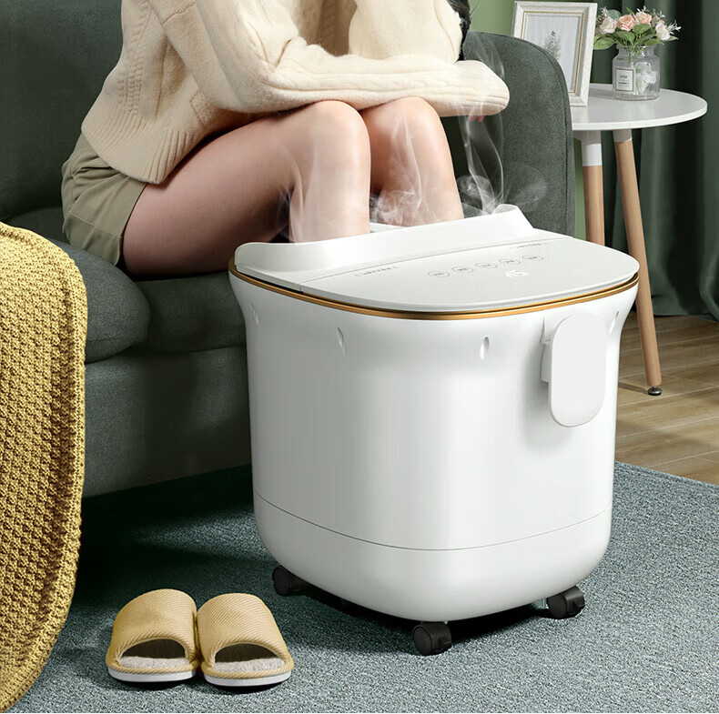 美的(midea)同款小米有品泡脚桶恒温加热足浴盆电动按摩全自动家用