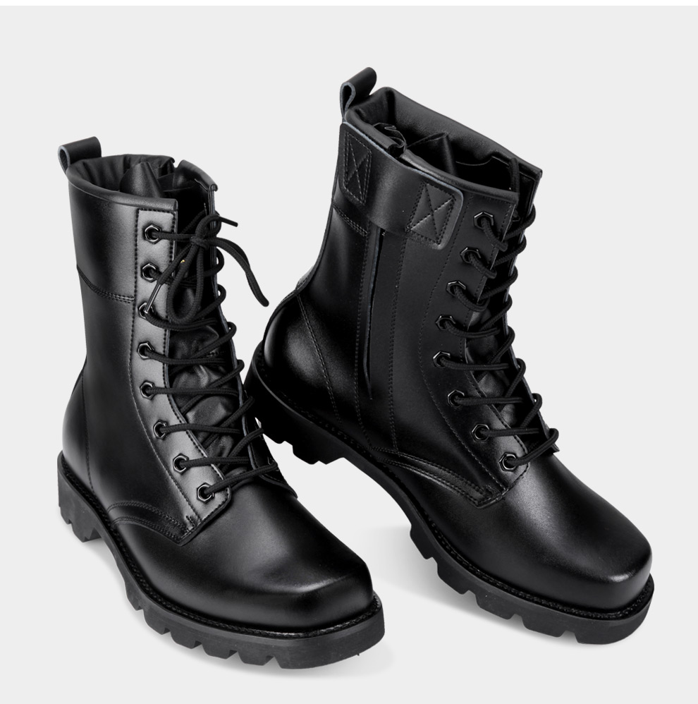 3515强人军靴新款特种战术靴男士中筒耐磨靴子作战靴日常靴 黑色 42