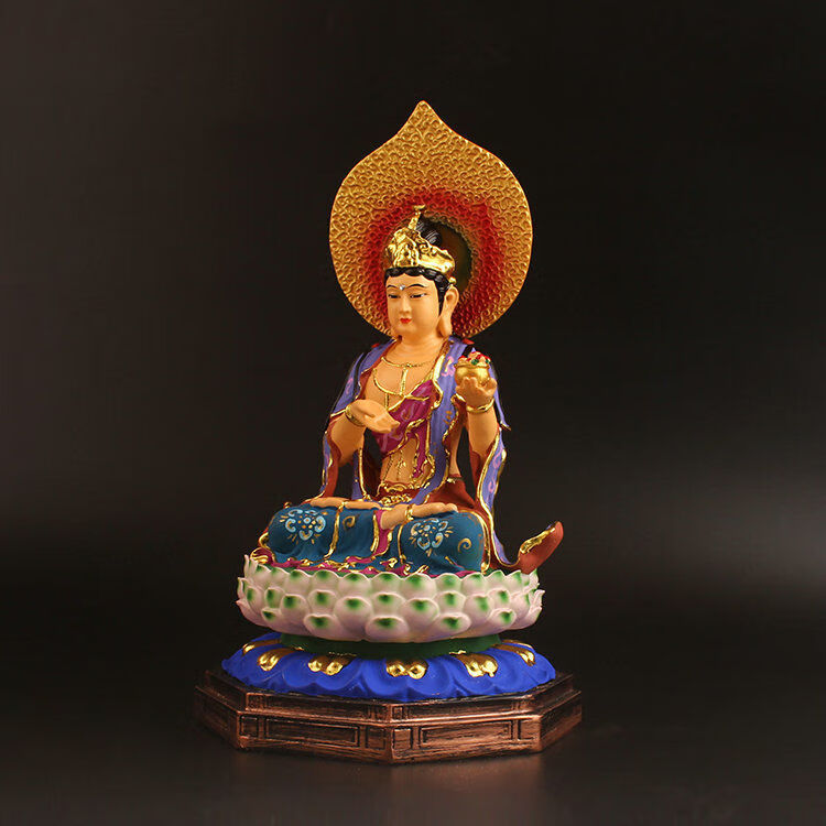 坚牢地神佛像大地母神地天财宝护法神树脂彩绘工艺品供奉佛教摆件