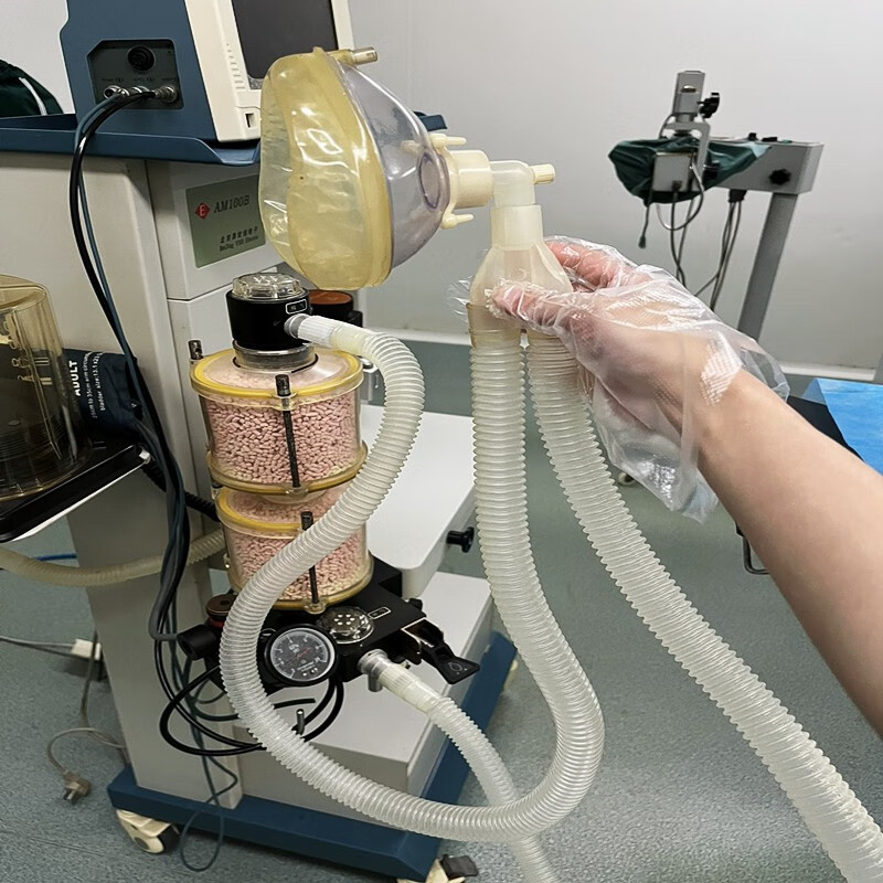 一次性麻醉机呼吸管路螺纹管回路管成人儿童麻醉回路面罩皮囊 1.