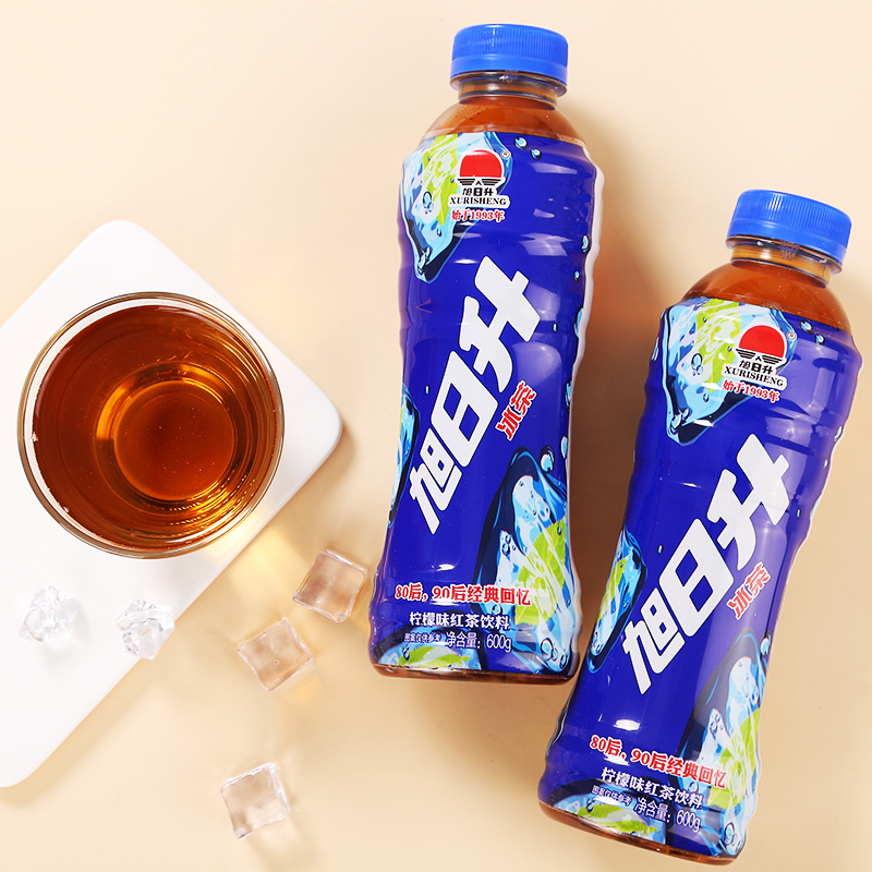 旭日升冰红茶柠檬味饮料310ml*20罐凉茶水果冰茶饮料整箱华海春 柠檬