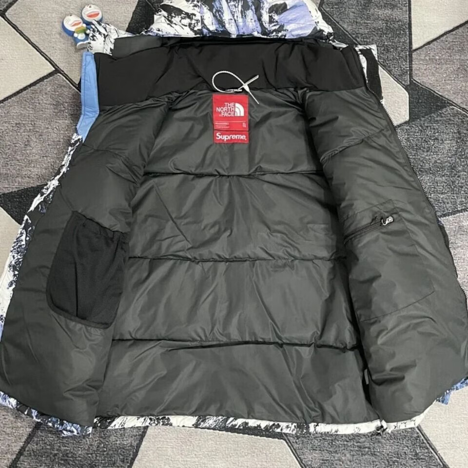 普竹川元北家雪山一代羽绒服男纯鸭绒填充90绒带防水内胆压线镭射标