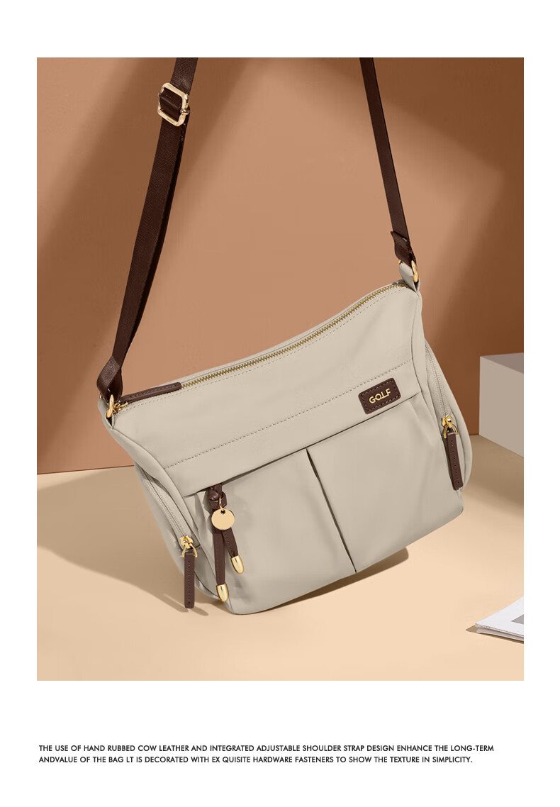 GOLF Women's Lightweight Large Capacity Canvas Shoulder Crossbody Bag Commuter Versatile Phone Bag Birthday Gift 13