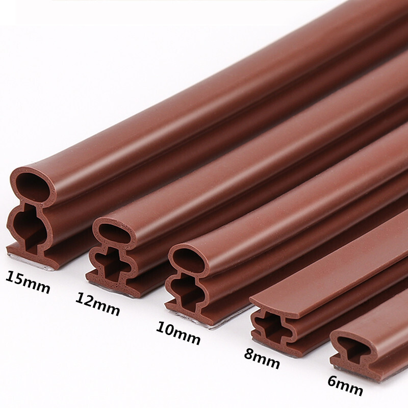 门压条门大门密封条防风隔音胶条自粘硅胶门边门缝防撞条门框压条ys6