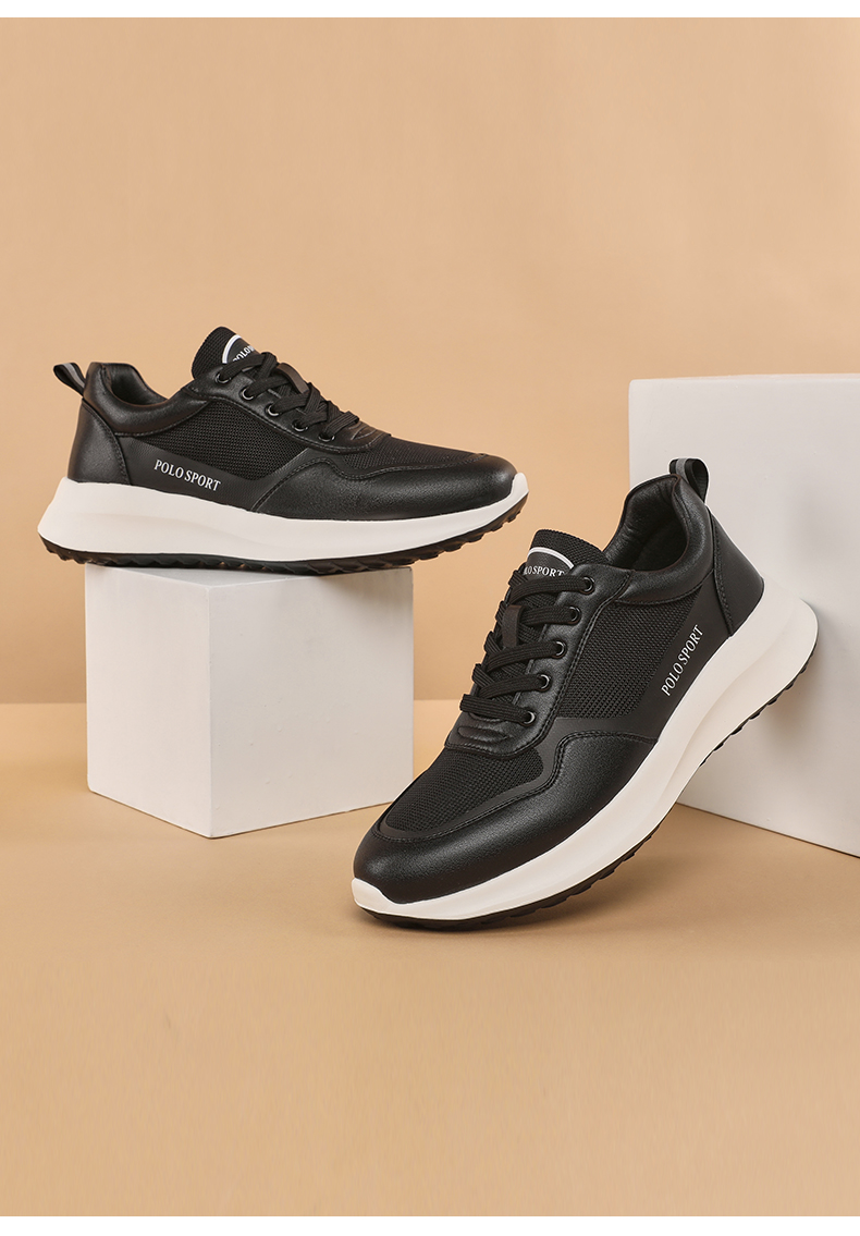 【商场同款】polo sport夏季休闲透气男款缓震健步鞋系带轻便舒适板鞋