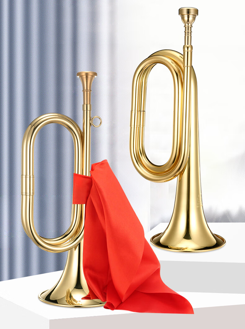 冲锋号乐器喇叭黄铜军乐队小号大步号省力升级款fh95型c调 fh95大步号