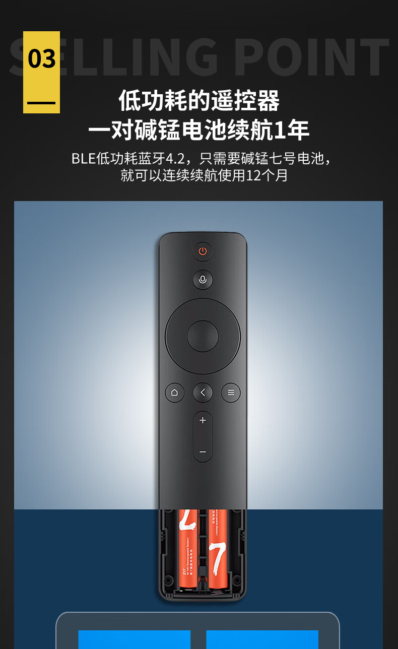 小米电视遥控器4a机顶盒原装盒子通用智能红外灯遥蓝牙语音小米遥控器