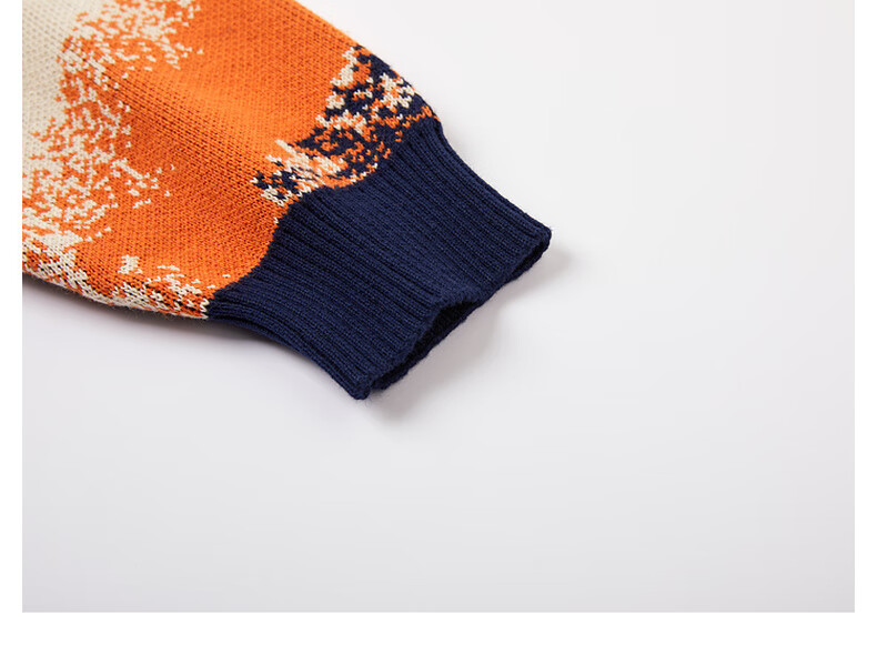 MQD Maqidun Autumn Winter 2024 New Round Neck Boys' Knitted Sweater Thickened Baby Pullover 12