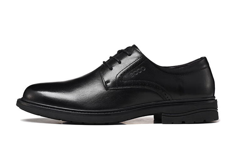 ecco爱步男鞋商务正装皮鞋经典英伦风系带耐磨德比鞋舒适时尚婚鞋