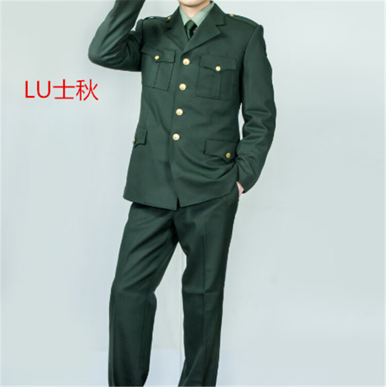 新款07式夏常春秋季新式武陆套装常男女西装士干外套裤子wu春秋17096