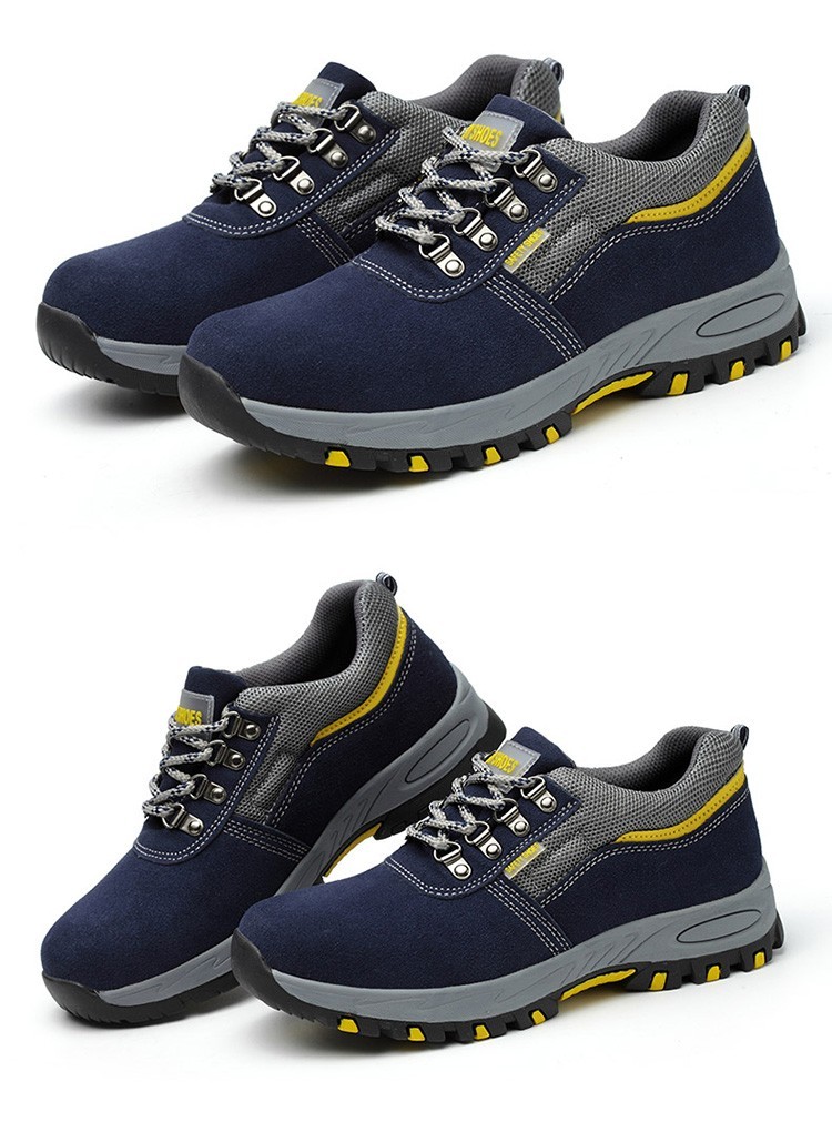 香港grovrumo轻奢品牌劳保鞋防砸防刺穿男士四季款钢包头轻便舒适电