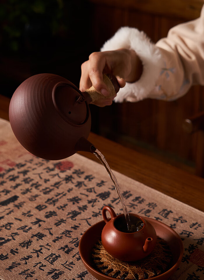 老式红泥小火炉潮汕红泥炭炉老式电热丝两用复古煮茶炉潮州手工砂铫壶