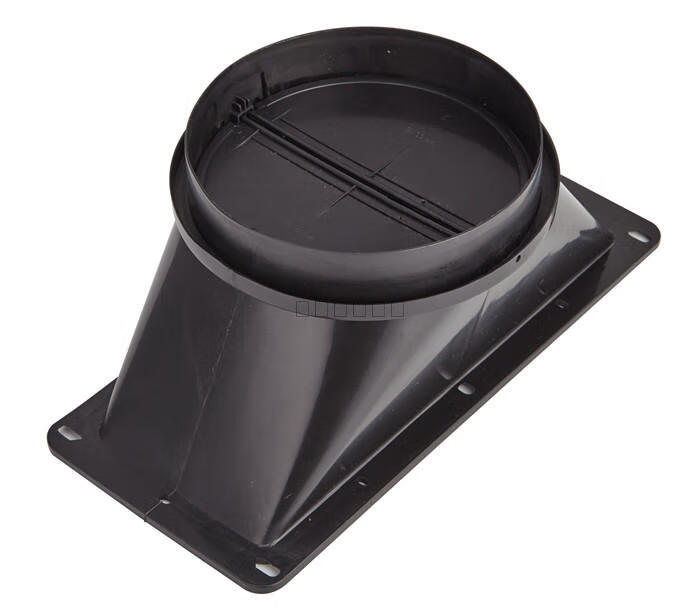 抽油烟机配件吸油烟机止逆阀烟机出风口150/160止回阀烟道阀 150黑色