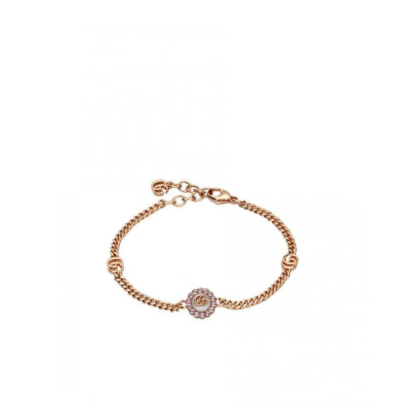 古驰gucci 珠宝首饰女士奢侈品双g手链 5570 uni【图片 价格 品牌