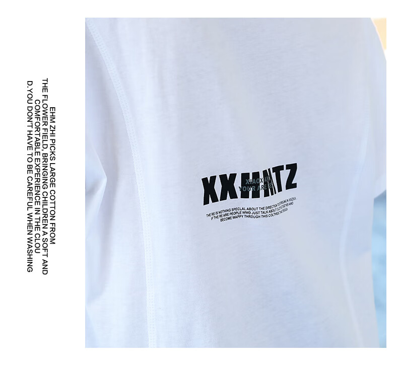 Футболка для мальчика Xiaoxianghanmu, 100% хлопок, с коротким рукавом, для лета, яркий желтый, 120 см