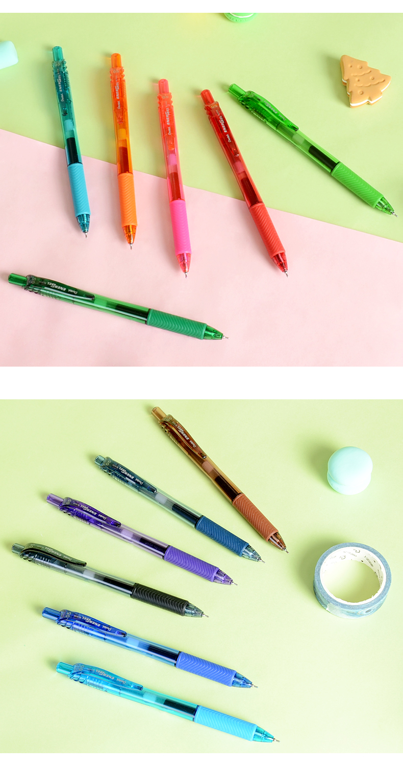 日本派通pentel bln-105 针管按动/速干中性笔/顺滑水笔 0.