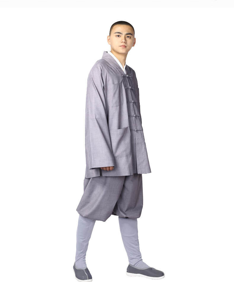 佐琪鱼尚远夏季僧服tr棉布短褂两件套装僧装僧衣小褂四色和尚服佛教土