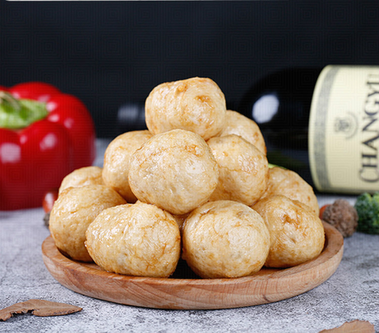 澎湖墨鱼爆蛋小丸子爆烤丸火锅配菜关东煮食材商用麻辣烫500g【图片