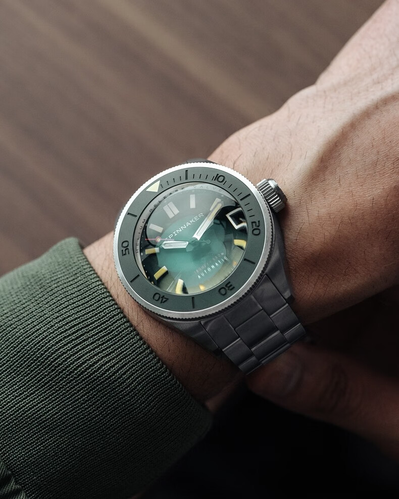 英国spinnaker三角帆超穹镜自动机械潜水手表piccard钢带夜光防水水鬼