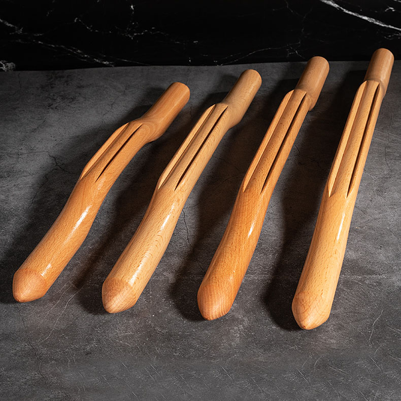 榉木擀筋棒刮痧棍赶筋棒养生棒按摩棒实木全身通用背部经络美容院