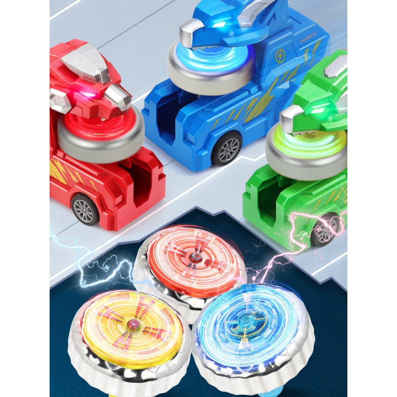 新款恐龙陀螺玩具战车发光旋转发射器对战斗盘儿童男女孩子310岁儿童