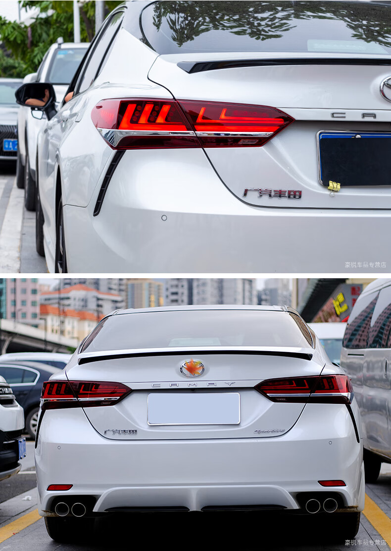 适用于18-20款丰田八代新凯美瑞尾灯总成改装led流水转向灯行车灯