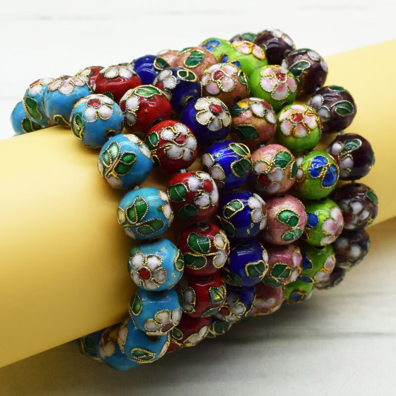 景泰蓝手链 掐丝珐琅手串 中国风特色工艺品手镯首饰品送老外 彩色