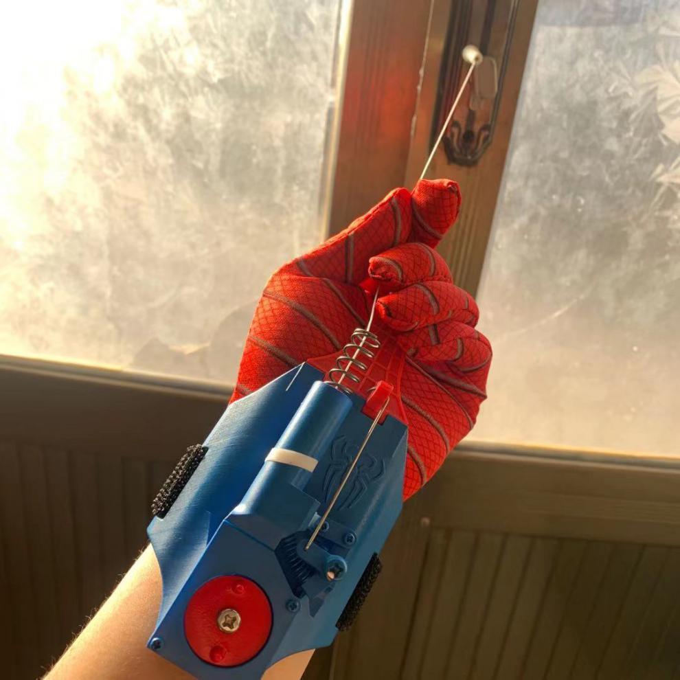 迪士尼2022新品蜘蛛侠吐丝发射器旗舰喷丝绳索蜘蛛丝发射器喷丝器黑