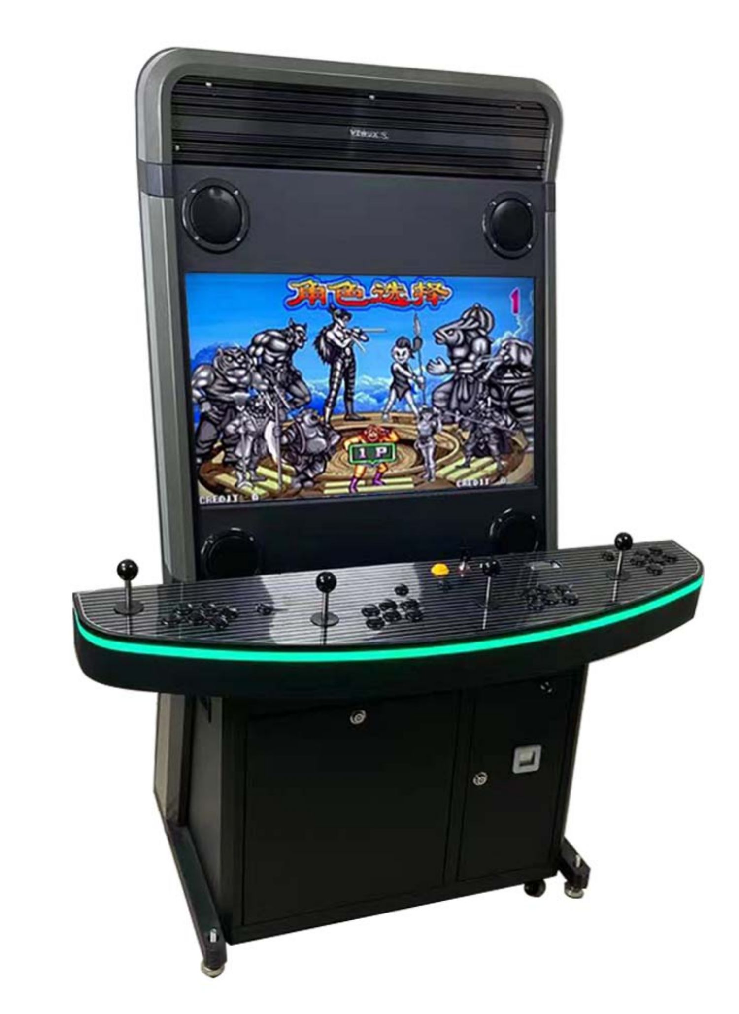 定制街机大型双人摇杆家用月光宝盒台式格斗怀旧投币一体游戏机32寸木