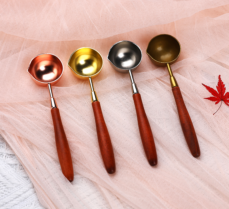 强聪(qiangcong) 强聪火漆勺实木合金小勺火漆加热工具搭配熔炉复古