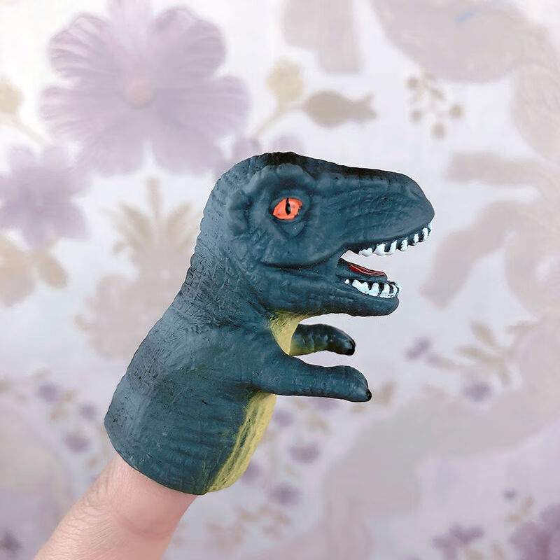宝宝恐龙玩具软胶手指玩偶仿真霸王龙互动男孩女孩36岁以上霸王龙