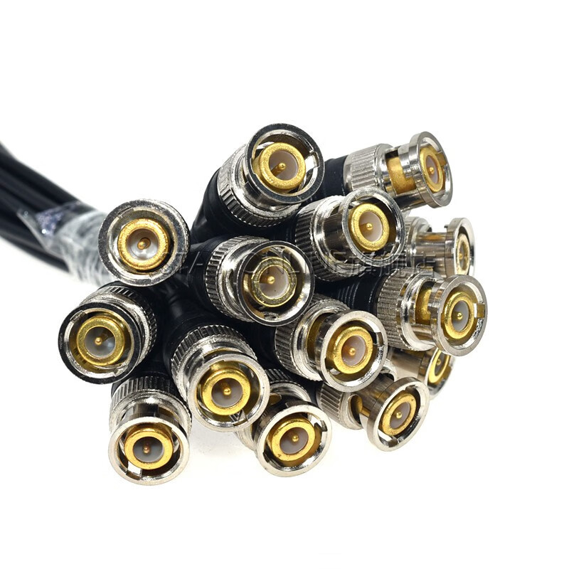 stayonline免焊接bnc接头纯铜跳线q9头监控同轴信号视频线配件带尾线