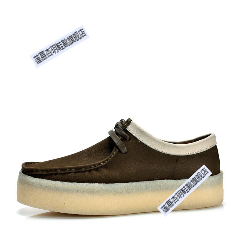 商场同款clarks其乐春夏款复古经典袋鼠鞋厚底牛皮休闲男鞋莲慕杏玥