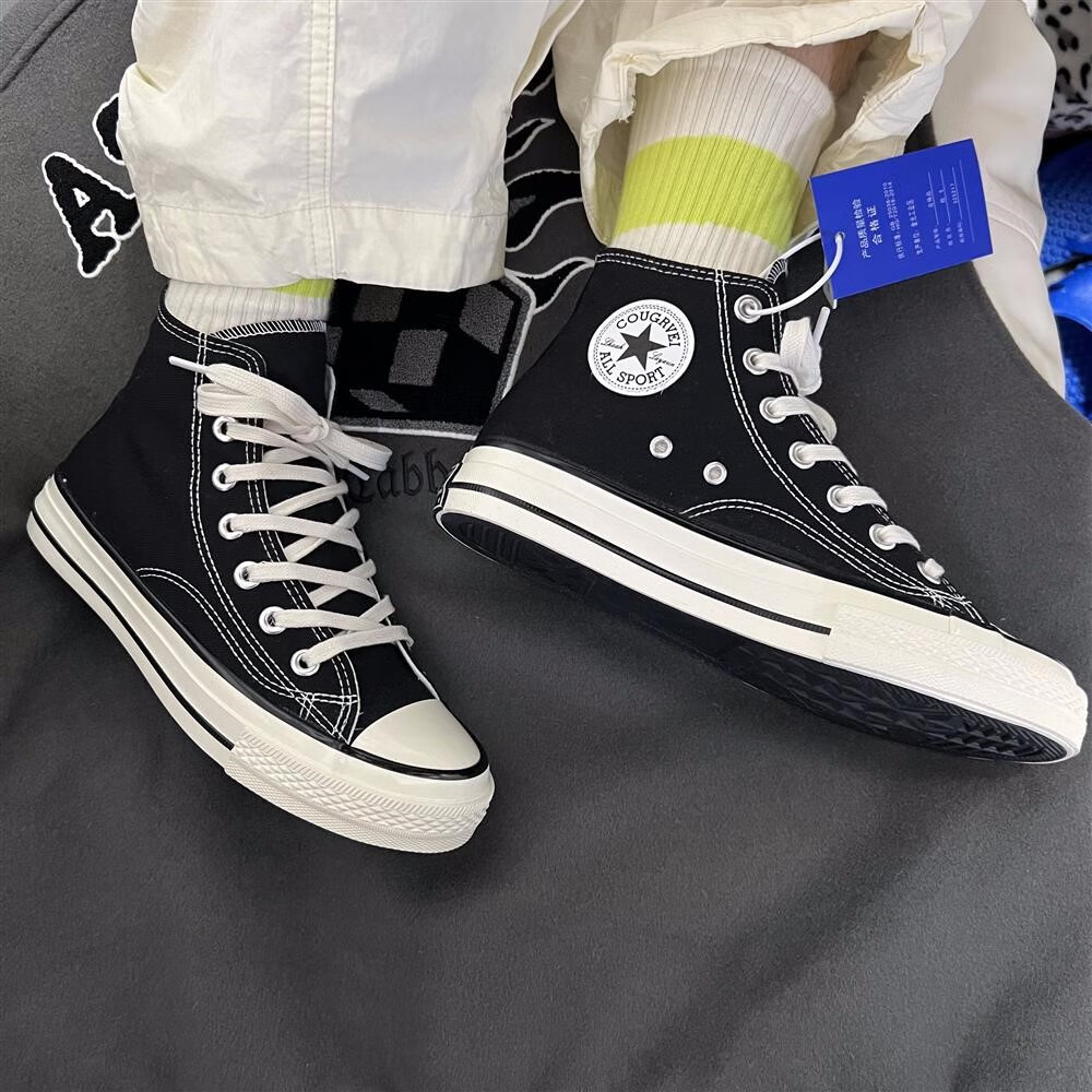 匡威(converse)高帮帆布鞋1970s经典款夏季透气男鞋情侣百搭板鞋女