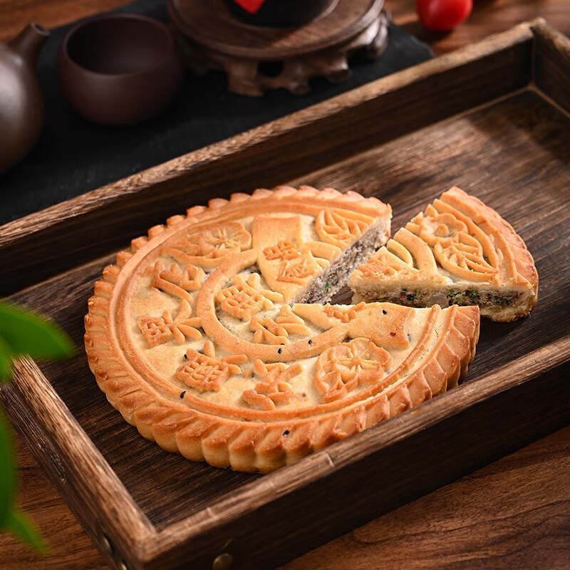 安徽阜阳界首特产宏兴果店传统月饼 清真月饼五仁月饼冰糖青红丝 传统