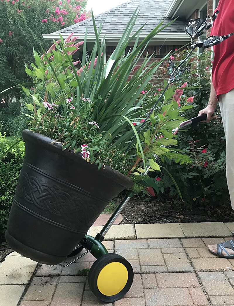 移花盆推车 高大花盆搬运神器 搬运花盆园艺盆栽省力运输车