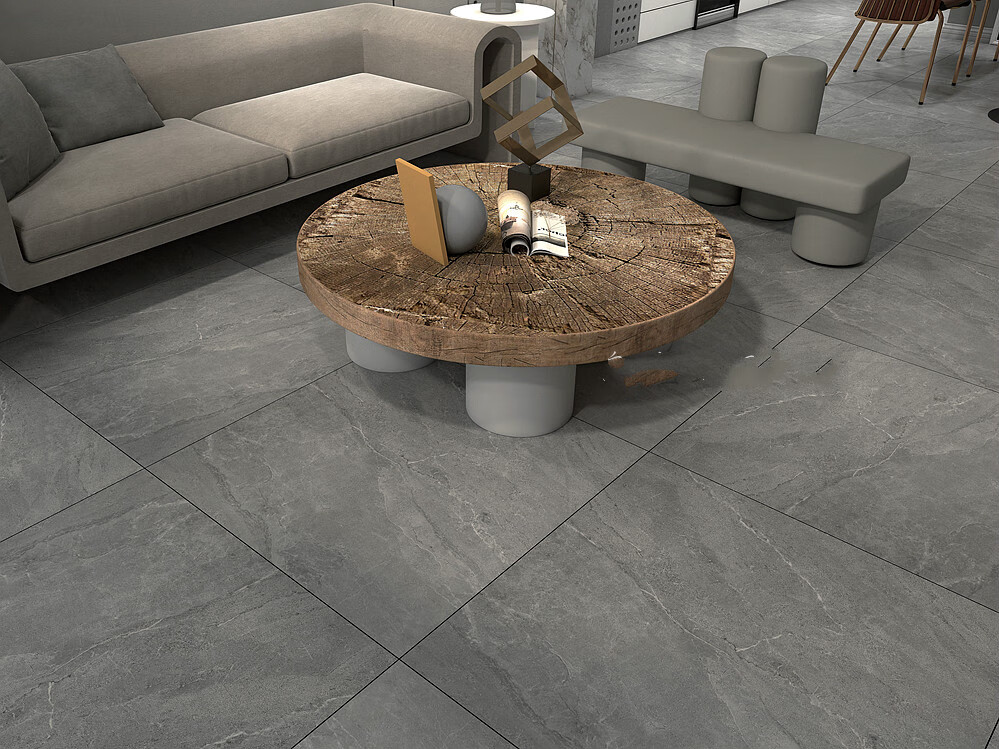 灰色瓷砖600x600客厅地砖仿古砖800x800厨房卫生间哑光墙砖 深紫色