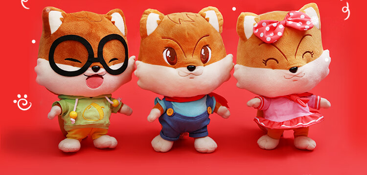 三只松鼠萌宠玩偶小贱,小美,小酷随机(赠品不接受指定)