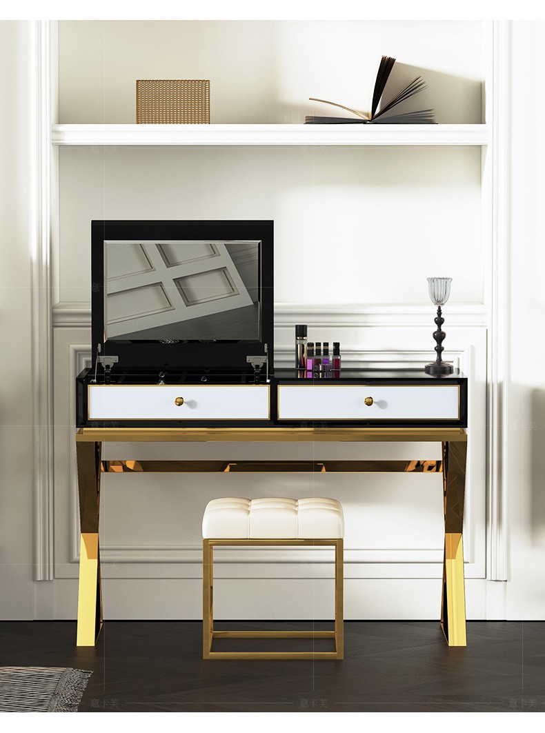 意卡芙 床 轻奢皮床后现代简约储物床美式床真皮床双人床 1.