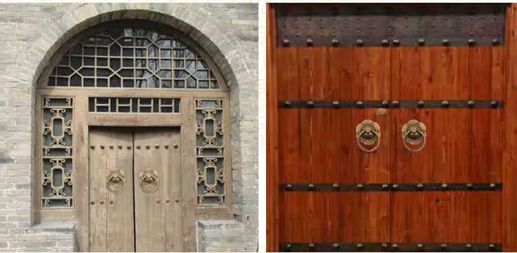 仿古门环大门拉手古铜铜门环纯铜木门把手老式 古铜色20厘米/个【图片