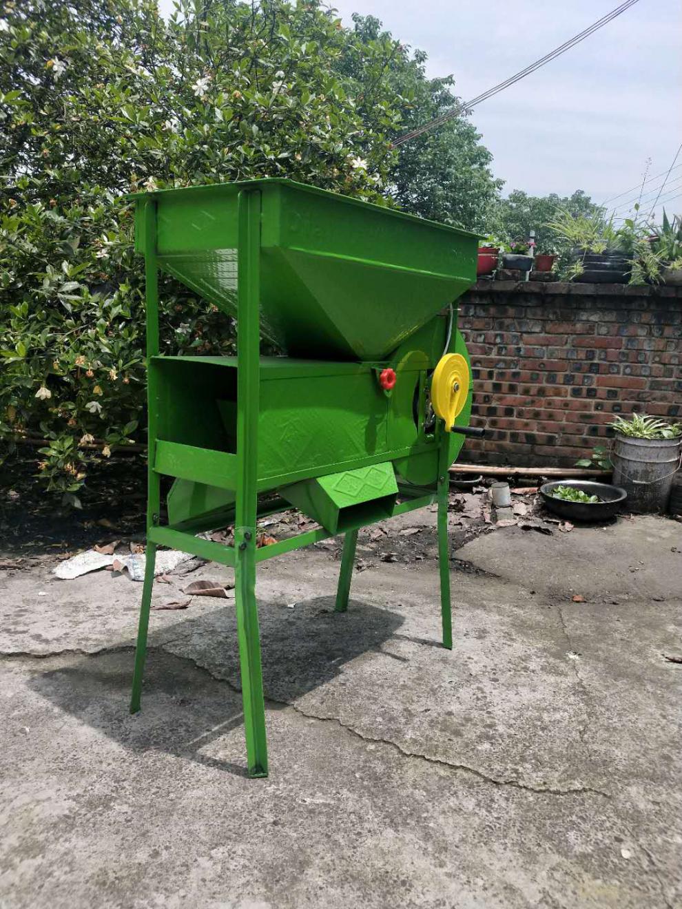 家用电动风车粮食风选机风谷机农用小麦清粮机电风车小型扬场机 绿色