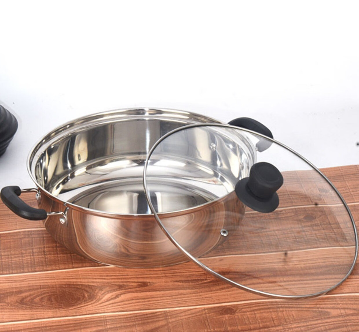 仰朋 卡式炉锅具单锅卡式炉火锅专用锅户外锅具不粘双耳汤锅304不锈钢